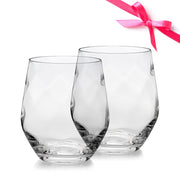 2 Signature Stemless Aerating Wine Glasses