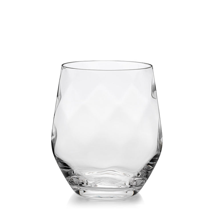 Stemless Aerating Wine Glasses | Hand-Blown Crystal Set of 4  Ullo